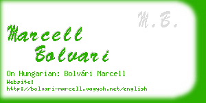 marcell bolvari business card